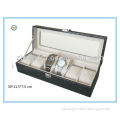 Upmarket PU leather luxury elegant mens watch box